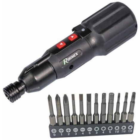 Cacciavite a batteria RIBIMEX - PRTOURBAT37 - 3,7V - 12 inserti