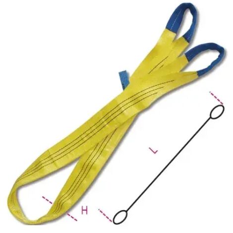 Fascia di sollevamento giallo robur 6 mt - portata 6000 kg