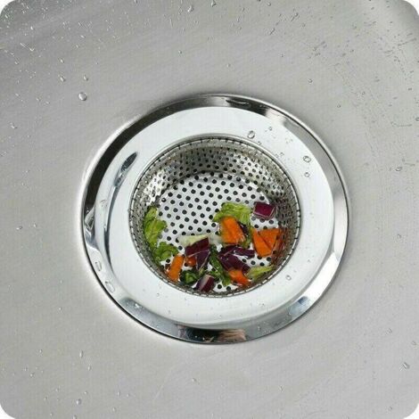 Cestello Scarico Con Blocco A Sfera In Acciaio Inox Per Lavelli Kindred, Filtro Anti-intasamento