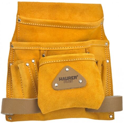 BORSA CARPENTIERE CROSTA 2 TASCHE CON PORTAMARTELLO MAURER - CF. BLISTER