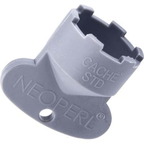 Chiave in plastica grigia per aeratore integrato 24x100