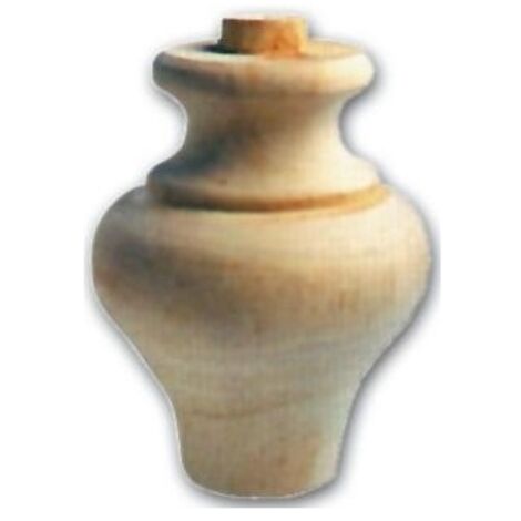 Gamba per Mobili a Cipolla in Legno di Ontano 90x115 mm Art.03.0109