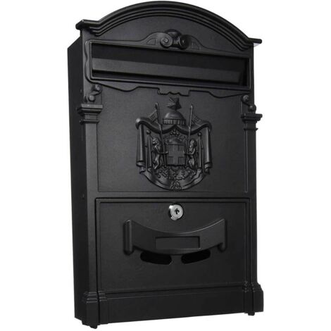 Cassetta Postale Porta Lettere Blinky Residencia Nere Alum 26X9X41H cm
