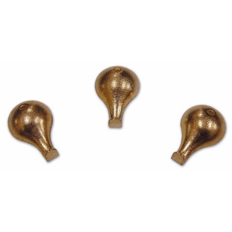 Gancio Ganci per Quadri mod. Goccia tipo Piccolo 12x19 mm colore Oro bl.5Pz (1/2)