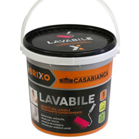 Idropittura Brixo Casabianca Lavabile Litro 2,5 (1/2)