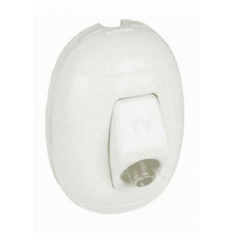 Bticino presa ovale per tv tipo f colore bianco sp69bf