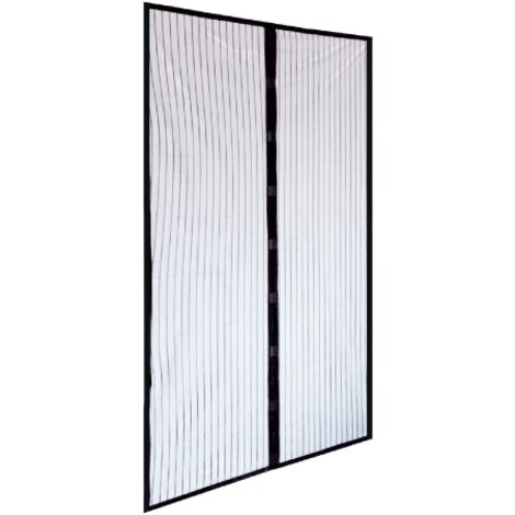 Irs zanzariera magnetica nera in poliestere cm 140x250 per porte balconi