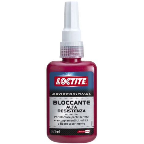 Loctite Professional Bloccante Alta Resistenza, Bloccante per ingranaggi meccanici ad alta resistenza, Trasparente, 50 ml