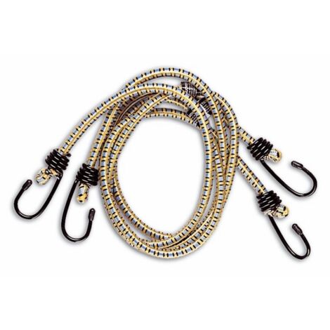 Fune Elastica Legabagagli a Molla con Ganci Maurer 8x150 cm Cf 2Pz