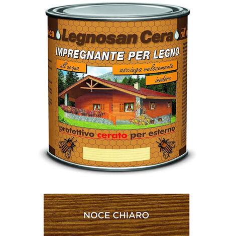 Impregnante all'Acqua Legnosan Cera 750 ml VELECA - Noce Chiaro