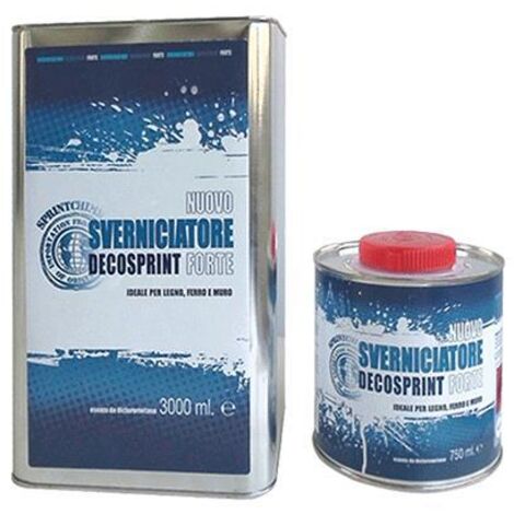 Sverniciatore forte DECOSPRINT rimuove smalti sintetici oleosintetici idropitture e vernici 0,75 LT
