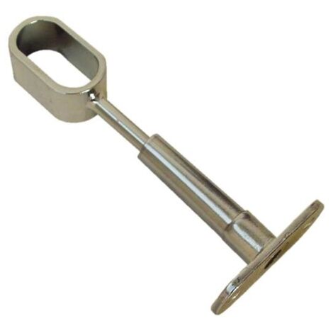 Reggitubo Ovale Aperto per Armadio finitura Cromata fissaggio dall'alto 30x15 mm