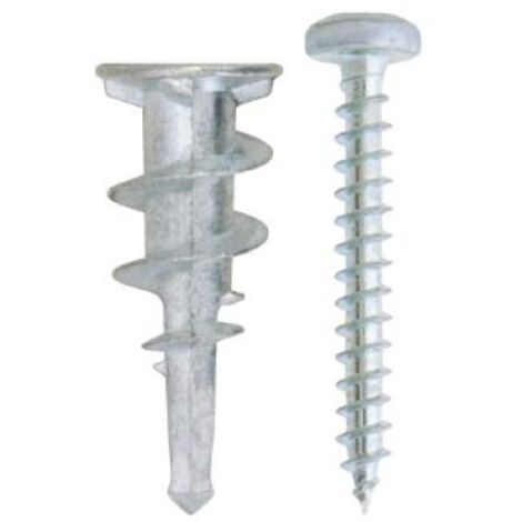 Tassello Rapido in Zama c/viti per cartongesso Busta 5PZ/BL. 13x30 (1/2)