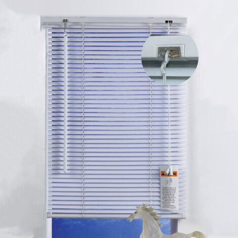 Tende Veneziane Bianche FERLIVING - 100x250h cm - Lamelle Orientabili 25 mm