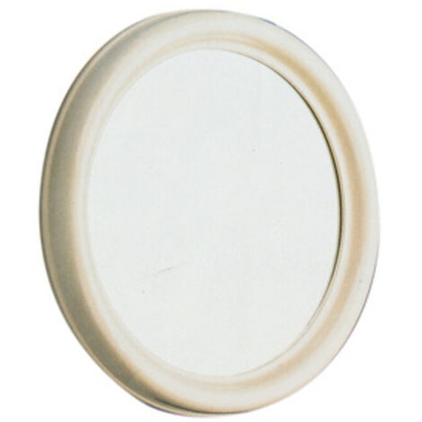 SPECCHIO DA BAGNO TONDO BIANCO diametro CM.50 "EUROPA" ART.332