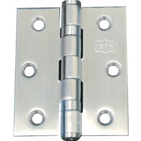 Cerniera Per Porta A Libro Acciaio Inox Satinato IBFM 102X89Mm 4X3,5" Con Cuscinetto A Sfera