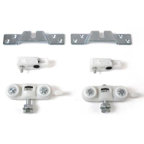 KIT SISTEMA SCORREVOLE PER PORTE SCRIGNO DELTA PORTATA 80 KG PER BINARIO ALTO
