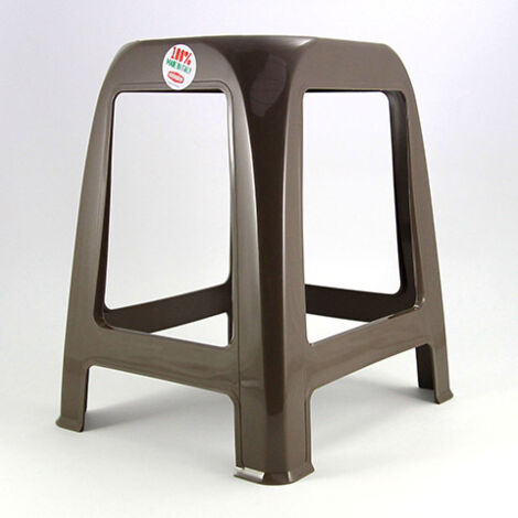 Stefanplast Sgabello Bagno elfo Tortora cm 41x35xh46