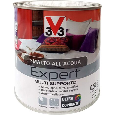 Smalto multisupporto v33 expert lt 0,50 marrone moka