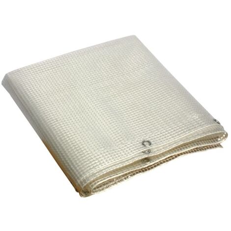 Telo Telone Occhiellato Retinato in Pvc 5x4 mt Trasparente