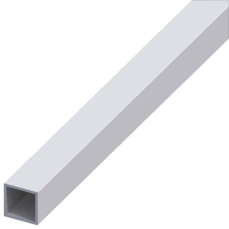 TUBO QUADRATO 25X25X1,5 ALLUMINIO ARGENTO 1 METRO
