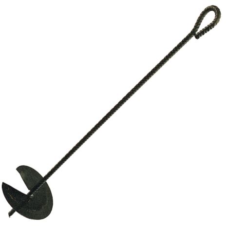 tirante a elica per vigneti in acciaio verniciato nero mm 12x1000 vigna vigneto agricoltura