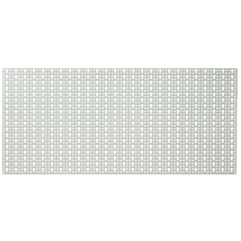 PANNELLO FORATO ORIZZONTALE OFFICINA GARAGE CM 46X98 PORTAUTENSILI BIANCO 37979