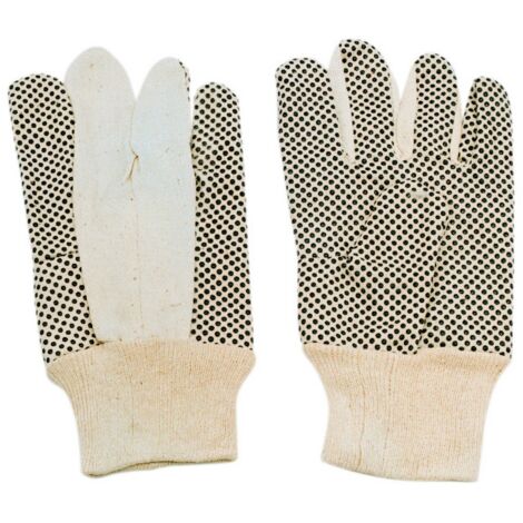 Guanti da giardino e giardinaggio taglia unica 11 per uomo in cotone beige RIF 20760