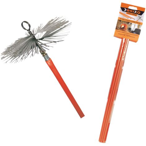 KIT SPAZZACAMINO PER PULIZIA CANAN FUMARIA BRIXO MM250 (1/2)