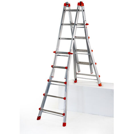 Scala in alluminio telescopica peppina gigante gierre 5+5 altezza max 481
