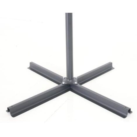 BASE PER OMBRELLONE A CROCE CM. 100X100 TUBOLARE Ø 46 MM INTERNO