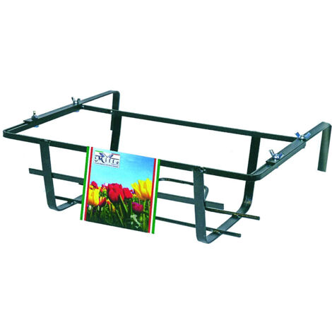 FIORIERA FERRO BATTUTO 60CM BALCONIERA REGOLABILE