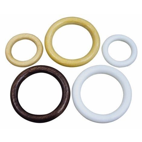 ANELLO SCORRITENDA LEGNO MM 23 BIANCO (1/2)