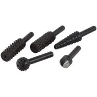 FRESE RASPE RASPA LIMA ALLARGATORE WOLFCRAFT SET 5 PZ PER TRAPANO
