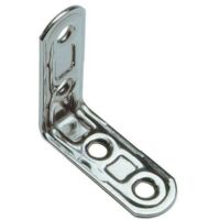 Piastra inox angolare 4 fori art.164in mm.50x50 conf.20 pezzi - Salone