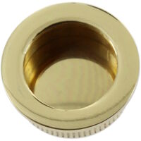 Nicchia Tonda per Antina Scorrevole 35 Mm Ottone Lucido Ver