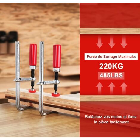 Serre Joint Rail De Guidage T-Track, Lots De 2 Serre Joint