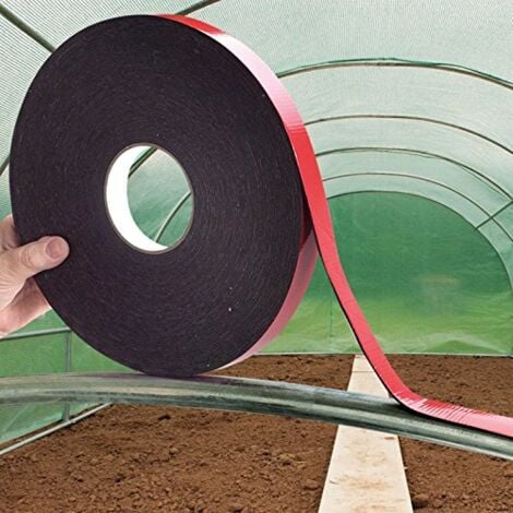 2 pièces de ruban en mousse résistant à la chaleur et conducteur de chaleur pour cerceaux de serre de jardin 20mm  20m