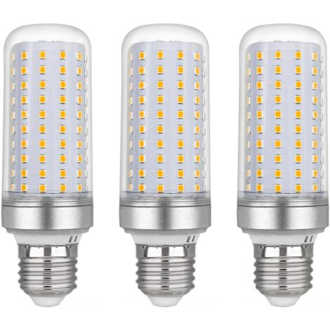 Ampoule Led E27 Maïs 30w, AC175-265V, Blanc Chaud 3000K 2500LM, Non Dimmable, 300W Ampoule Halogène Équivalent, Ampoule Maïs Led pour Lustres, Plafonniers, Lampes de Table et Lampadaires, Lot de 3