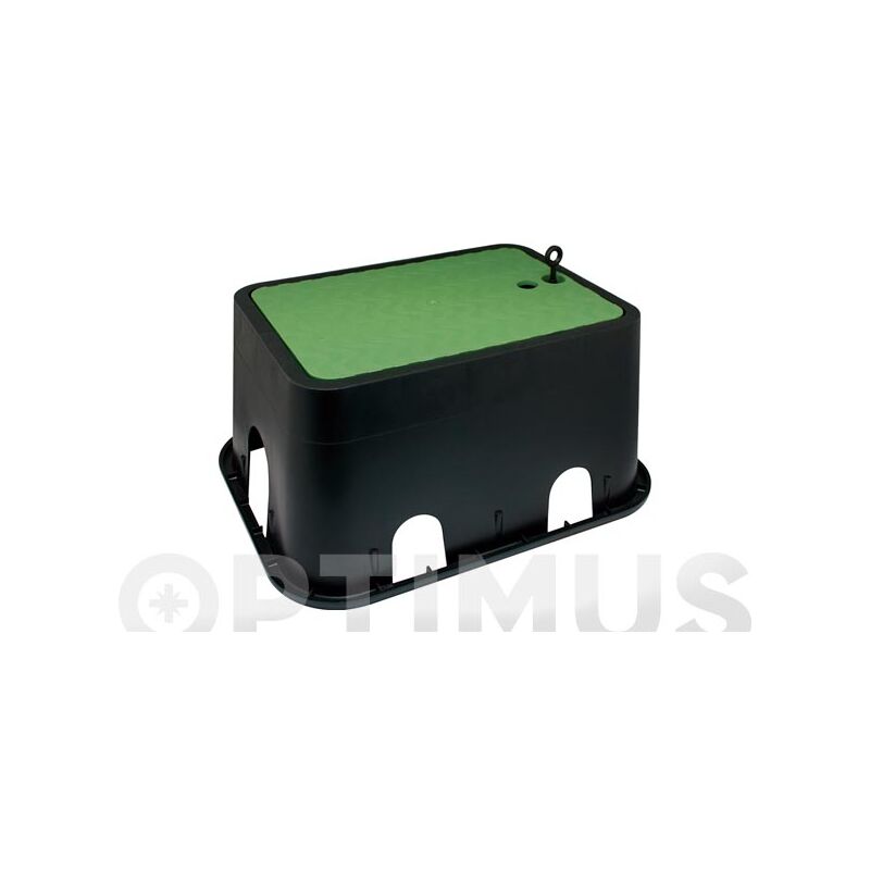 Pozzetto Rettangolare Verde Con Coperchio - Per Elettrovalvole Idranti, 52x40x33cm, Plastica Resistente - Foto 2