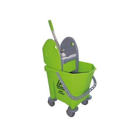 CARRELLO 1 SECCHIO CON PRESSA VERDE 25 L - 91137