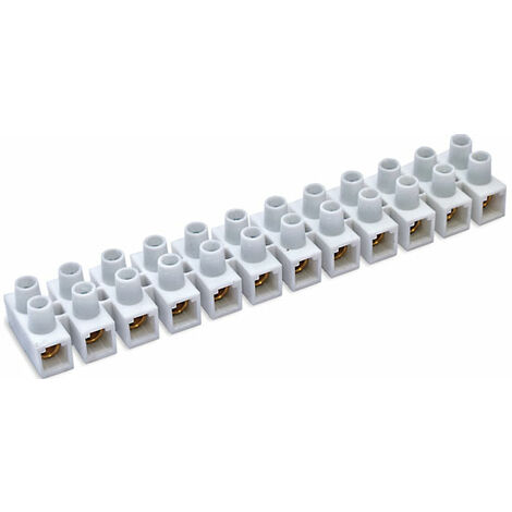 morsettiera elettrica mammut doppia innesto rapido bianco 6 mm