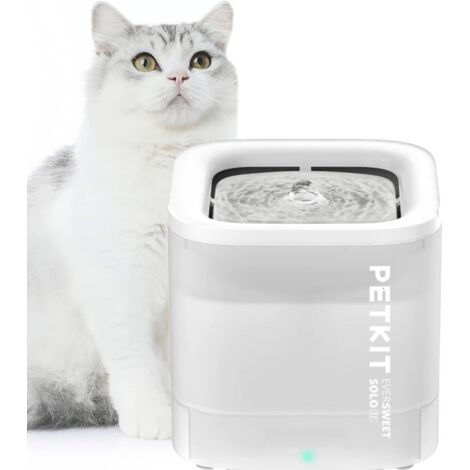 PETKIT CYBERTAIL Katzen Trinkbrunnen, Hundewasserspender, 1,85L Katzen Hunde Wasserbrunnen, Intelligentes LED-Licht, 35dB Extrem Leiser, Kabelloser Wasserspender Trinkbrunnen für Katzen Hunde