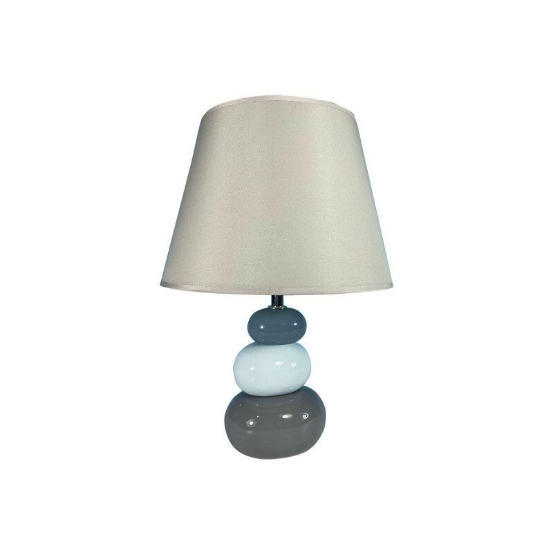Lampe de bureau Versa Gris Lin Céramique 20 x 28 cm