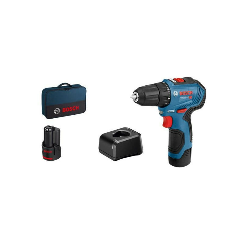 Perceuse-Visseuse Bosch Professional 12V GSR 12V-32 – Compacte, 0.7 Kg, Moteur Sans Charbons – Avec L-BOXX 102