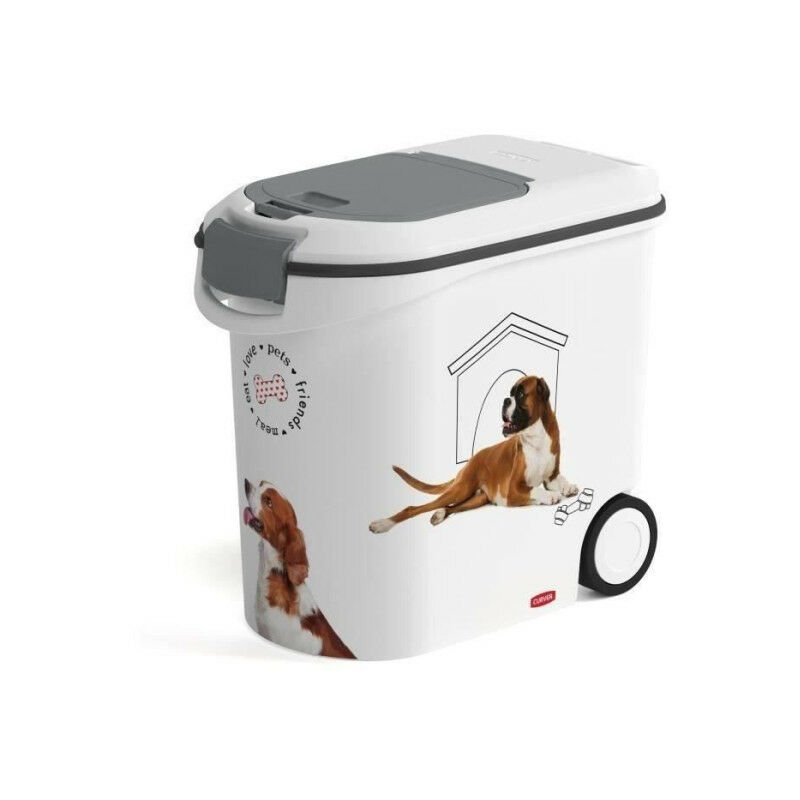 Curver Conteneur à Croquettes Pour Chien - 35L/12KG - Pets Collection -  Rangement Hermétique Anti-Odeurs pour Nourriture pour Chiens - Conteneur à  Roulettes - 28 x 49 x 43 cm : : Animalerie