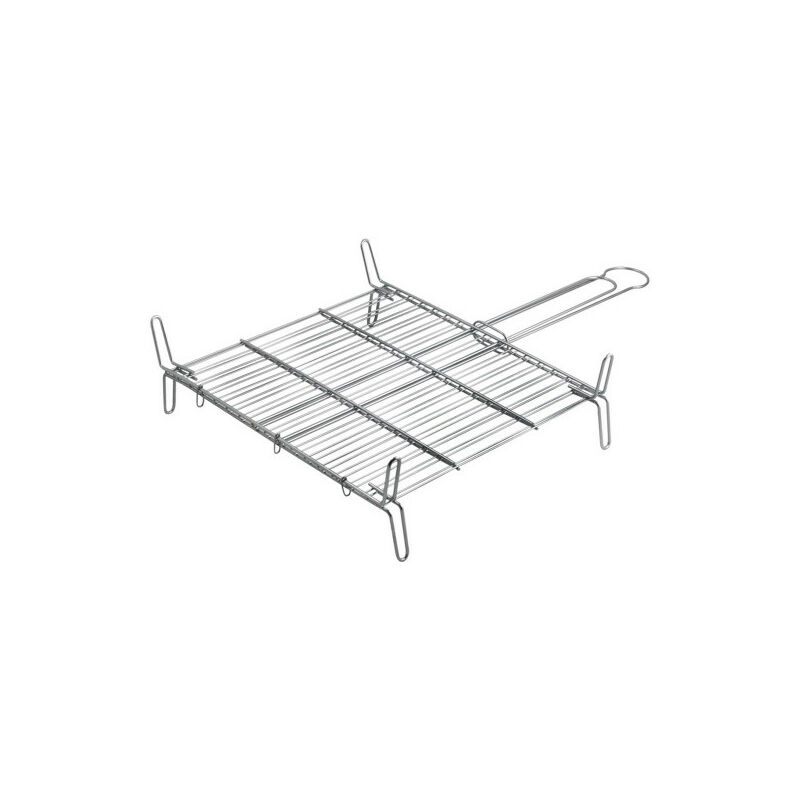 Grille De Cuisson EDM Gourmet Kitchen - 40x27 Cm, Finition Zinguée - Pour Barbecue, Four, Plaques - Conforme CE, Contact Alimentaire