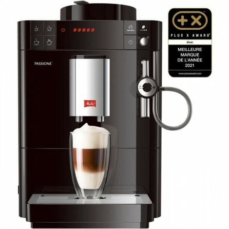 machine à expresso automatique avec broyeur connecté pour Café en grains et  moulu 1450W gris noir