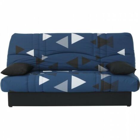 Banquette clic clac 3 places - tissu Bikini bleu - Style contemporain - L 190 x P 92 cm - DREAM (1/5)
