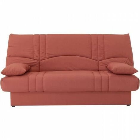 Banquette clic clac 3 places - tissu Terracotta - Style contemporain - L 190 x P 92 cm - DREAM (1/5)
